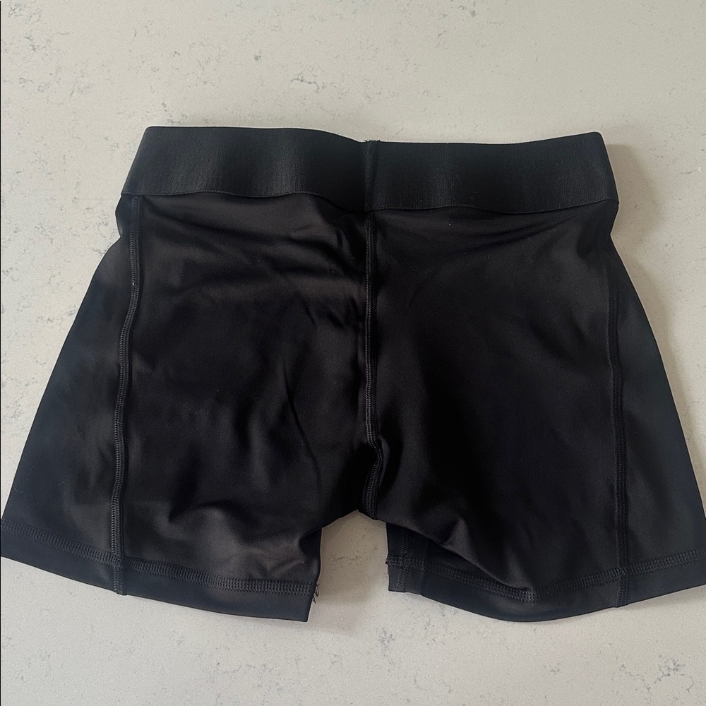 Adidas Women's Athletic Black Shorts-4 inch - Picture 4 of 4